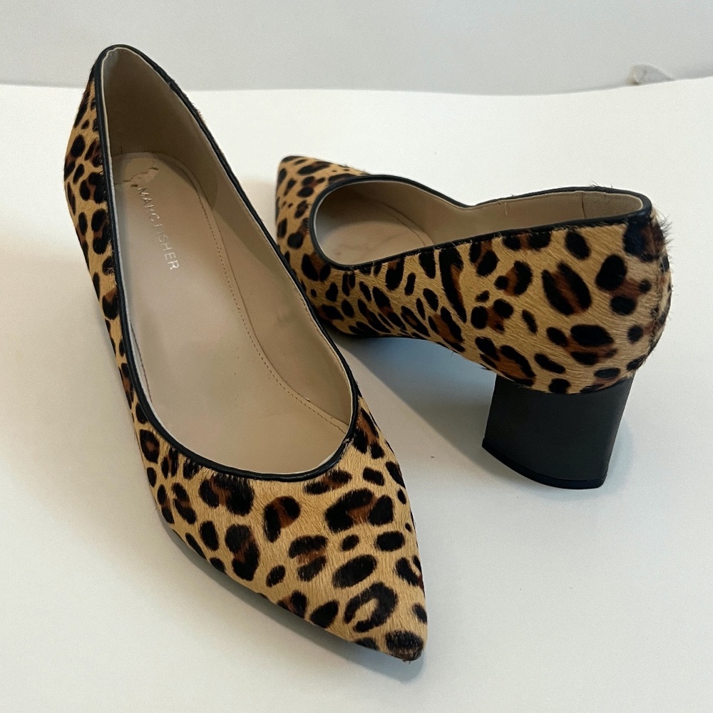 EUC Marc Fisher Leopard Print Calf Hair Pumps - Size 8M